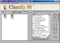 Classify 98 Screen Shot- free classified advertising, online classified, free classified ad placement, classified ad software, automatic classified ad submitter